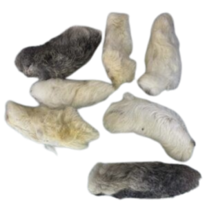 Friandise - Pattes de lapin avec poils